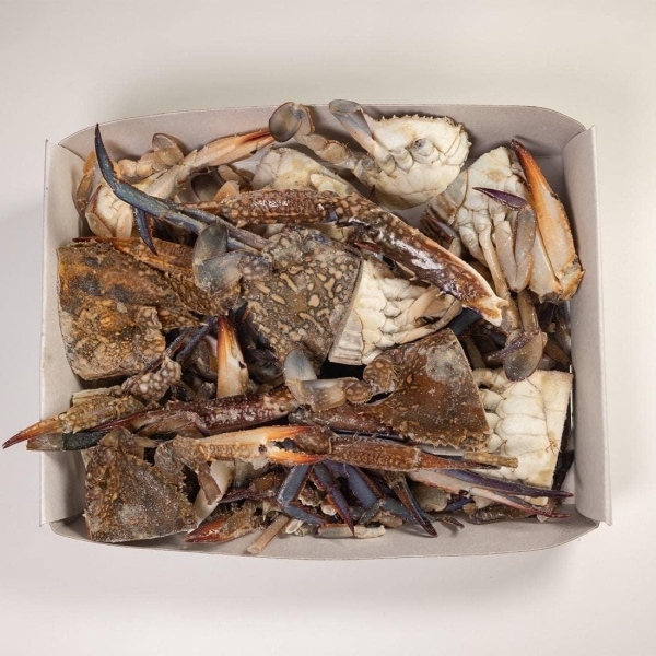 Cut blue crab