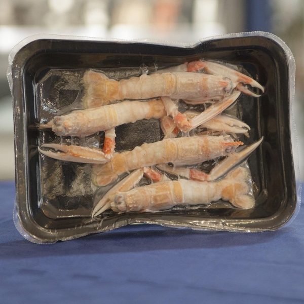 Raw scampi from Mazara del Vallo