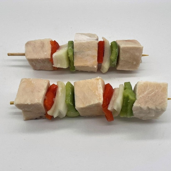 Swordfish and Vegetable Skewers